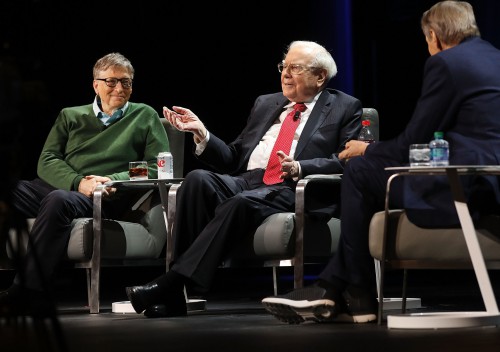 Bill Gates And Warren Buffett Speak At Columbia University